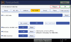 Kezel�panel k&eacute;perny�je, illusztr&aacute;ci&oacute;
