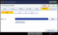Kezel�panel k&eacute;perny�je, illusztr&aacute;ci&oacute;