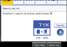 Illustrazione schermata pannello operativo