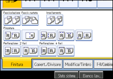 Illustrazione schermata pannello operativo