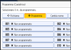 Illustrazione schermata pannello operativo