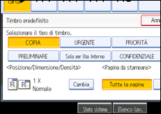 Illustrazione schermata pannello operativo