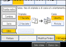 Illustrazione schermata pannello operativo