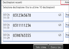 Figura relativa alla schermata del pannello operativo