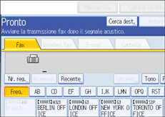 Figura relativa alla schermata del pannello operativo