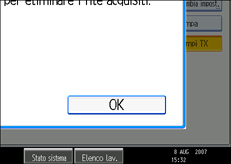 Figura relativa alla schermata del pannello operativo