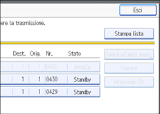 Figura relativa alla schermata del pannello operativo