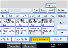 Figura relativa alla schermata del pannello operativo