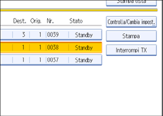 Figura relativa alla schermata del pannello operativo