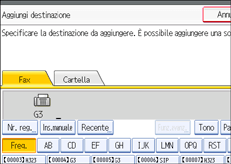 Figura relativa alla schermata del pannello operativo