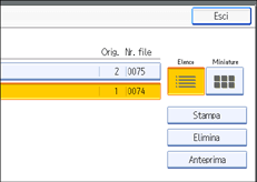 Figura relativa alla schermata del pannello operativo
