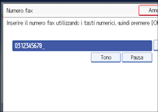Figura relativa alla schermata del pannello operativo