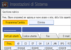 Figura relativa alla schermata del pannello operativo