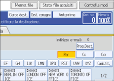 Illustrazione pannello operativo