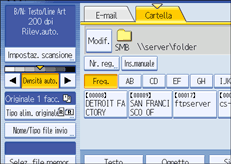 Illustrazione pannello operativo