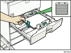 Illustrazione del vassoio carta