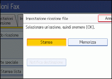 Illustrazione schermata pannello di controllo