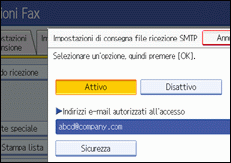 Illustrazione schermata pannello di controllo