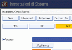 Illustrazione schermata pannello di controllo