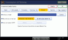 Illustrazione schermata pannello di controllo
