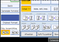 Schermafbeelding bedieningspaneel
