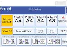 Schermafbeelding bedieningspaneel
