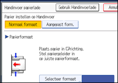 Schermafbeelding bedieningspaneel