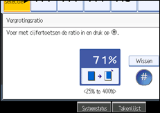 Schermafbeelding bedieningspaneel