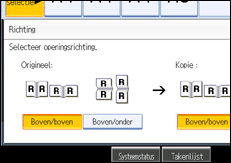 Schermafbeelding bedieningspaneel