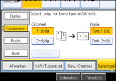 Schermafbeelding bedieningspaneel