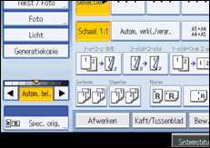 Schermafbeelding bedieningspaneel