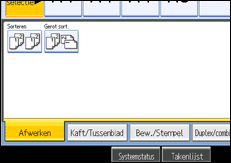 Schermafbeelding bedieningspaneel