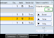 Schermafbeelding bedieningspaneel