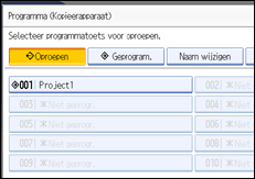 Schermafbeelding bedieningspaneel