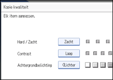 Schermafbeelding bedieningspaneel