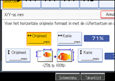 Schermafbeelding bedieningspaneel
