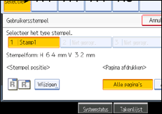 Schermafbeelding bedieningspaneel