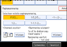 Schermafbeelding bedieningspaneel