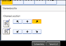 Schermafbeelding bedieningspaneel