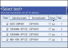 Schermafbeelding bedieningspaneel