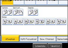 Schermafbeelding bedieningspaneel