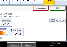 Schermafbeelding bedieningspaneel