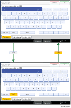 Afbeelding van de toetsen