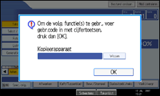 Schermafbeelding Bedieningspaneel