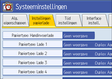 Illustratie scherm bedieningspaneel