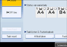 Illustratie scherm bedieningspaneel