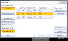 Illustratie scherm bedieningspaneel