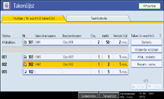 Illustratie scherm bedieningspaneel