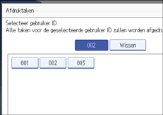 Illustratie scherm bedieningspaneel