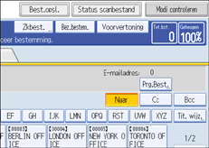 Schermafbeelding Bedieningspaneel